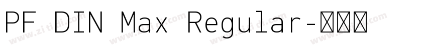 PF DIN Max Regular字体转换